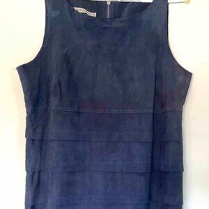 KOOKAI Suede Sleeveless Midi-Dress
